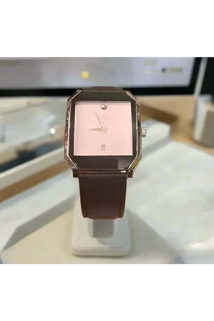 Elegant Black Leather Watch by Aigner