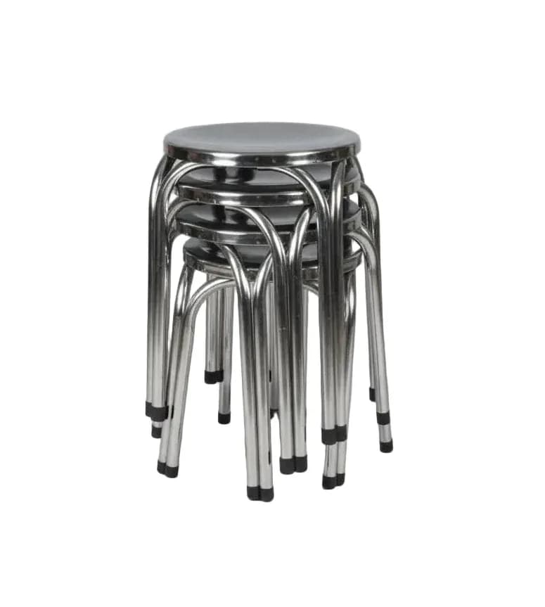 Stackable Stainless Steel Stools – Durable & Space-Saving Seating 1pcs