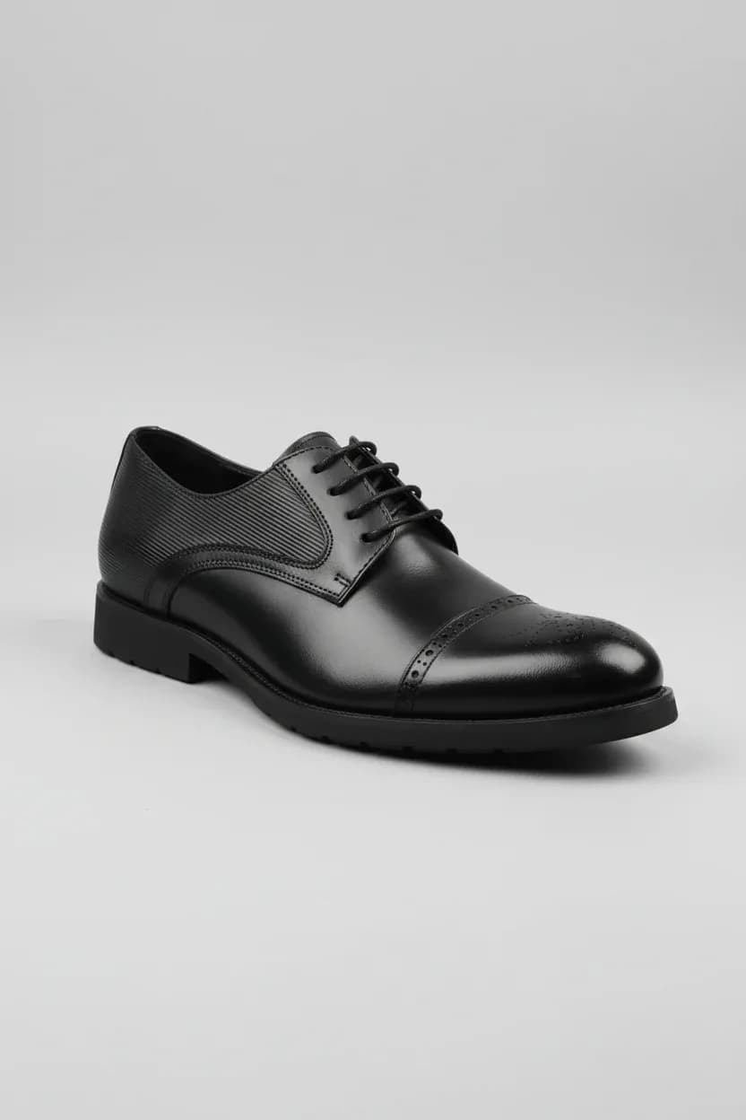 Men's Black Leather Formal Shoes Size 40-45