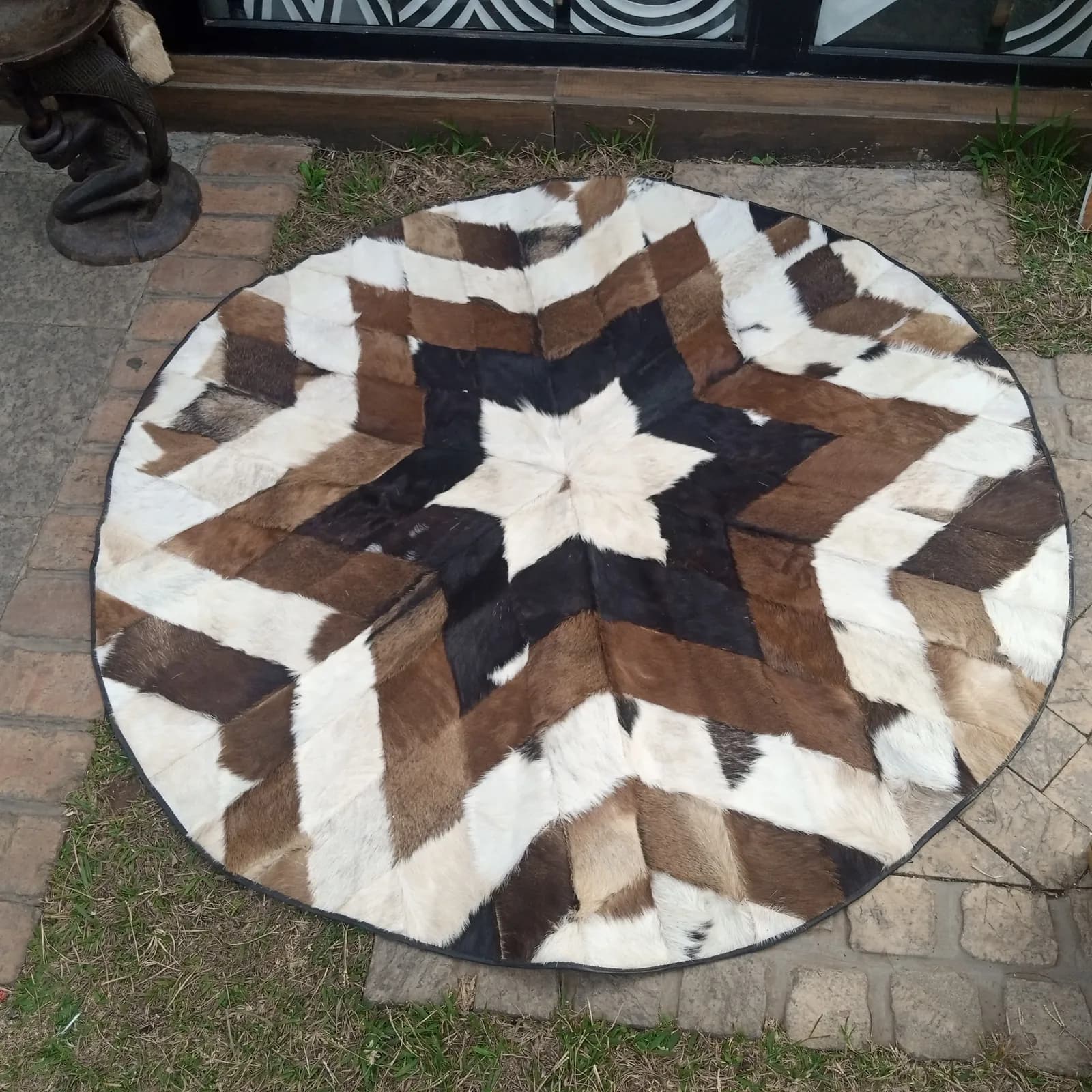 Goat Skin Leather Carpet