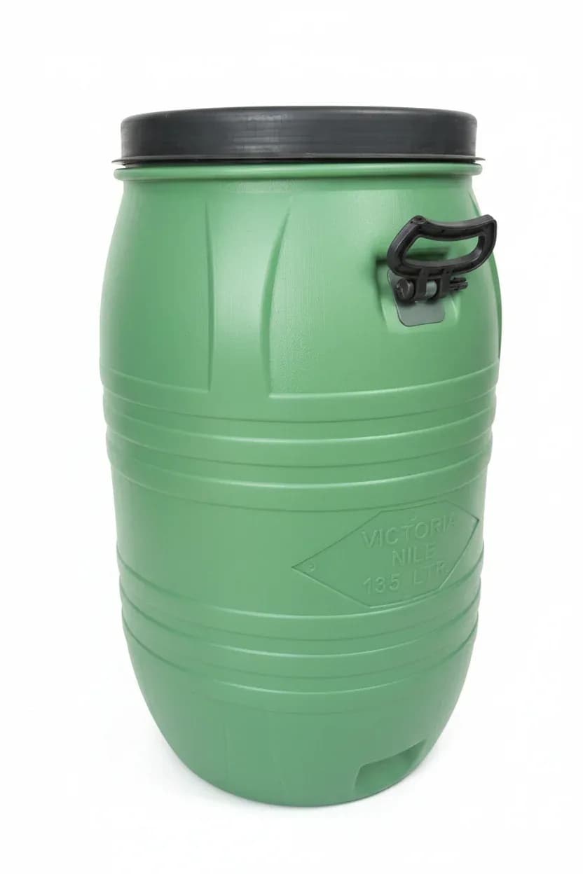 Victoria Nile 135L Heavy-Duty Plastic Water Storage Drum