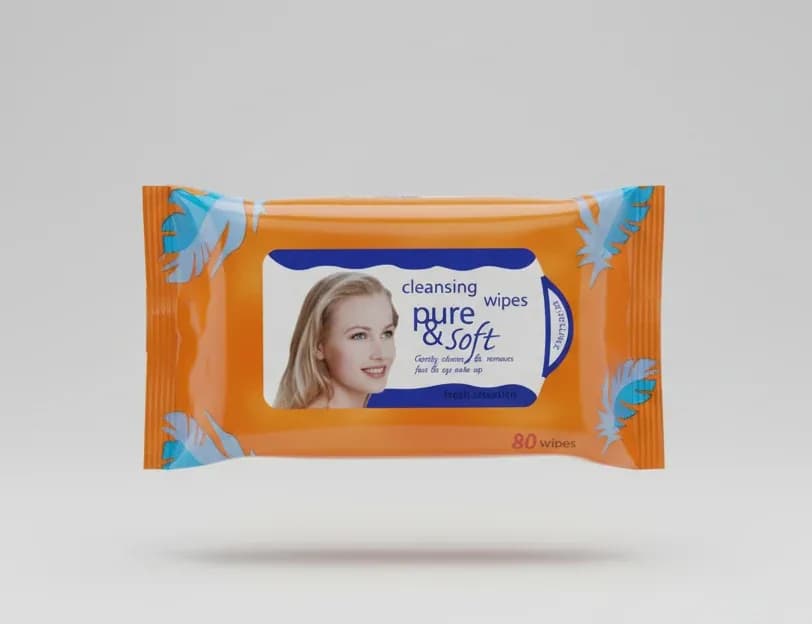 Pure & Soft Cleansing Wipes – Gentle & Refreshing 80 Wipes