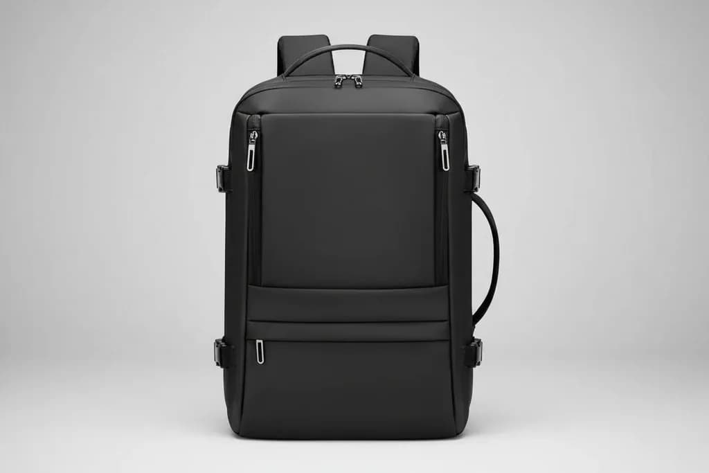Black 35L Suitcase Backpack