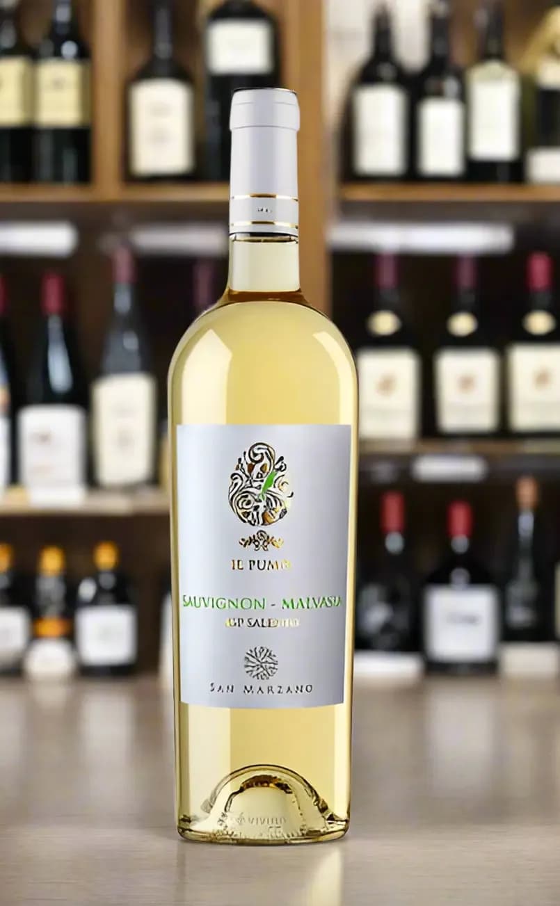 Il Pumo Malvasia Sauvignon Display – San Marzano Italian White Wine 750ml