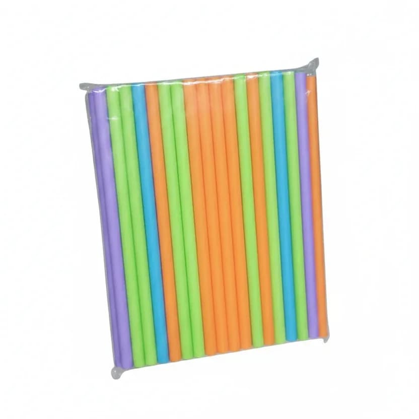 Multicolor Drinking Straws (Pack)100 Pieces