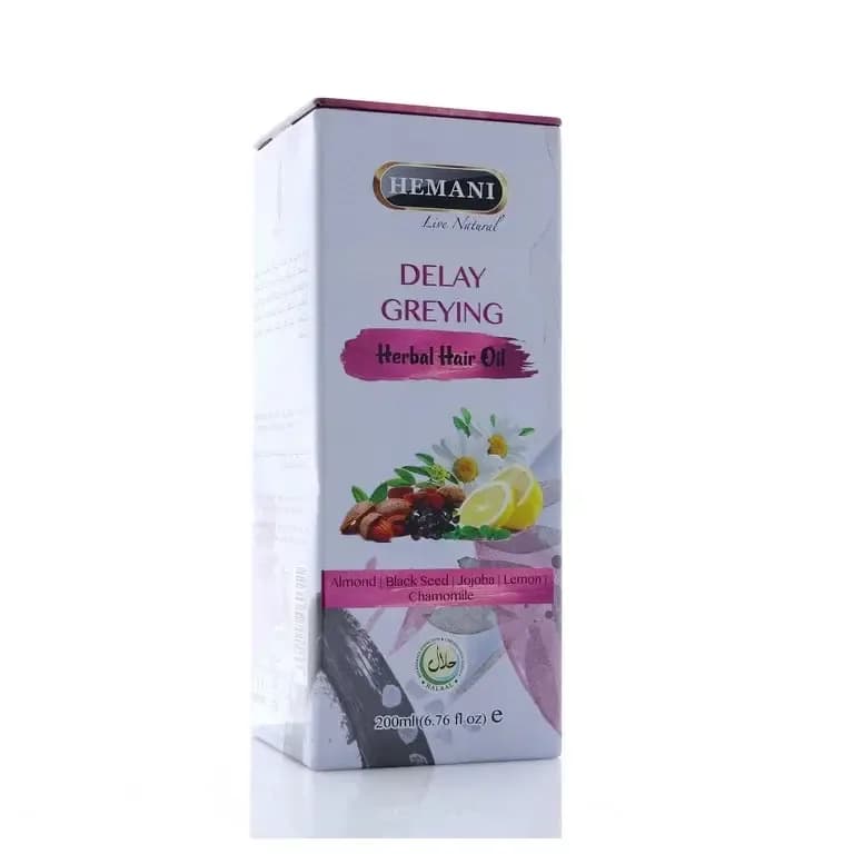 Hemani Delay Greying Hair Oil (200ml)