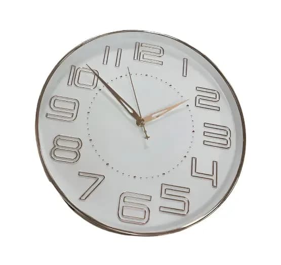 White Quartz Wall Watch
