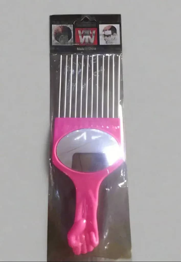 Afro Comb with Mirror