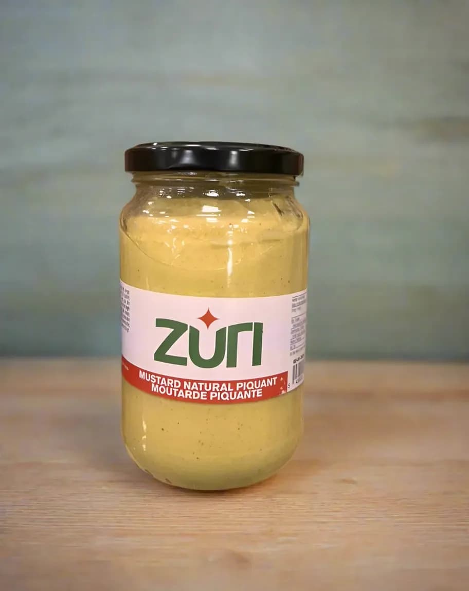 Zuri Mustard Natural Piquant Moutarde Piquante 350g