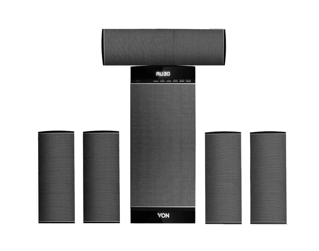 VON 5.1 Channel Subwoofer – 300 W RMS Bluetooth & USB