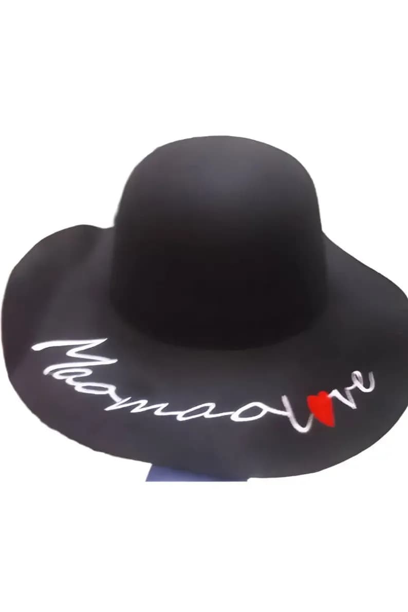 Straw Hat Winter Black