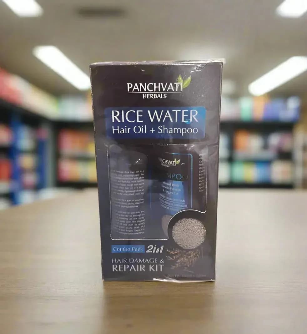 Panchvati Herbals Rice Water Hair Oil + Shampoo