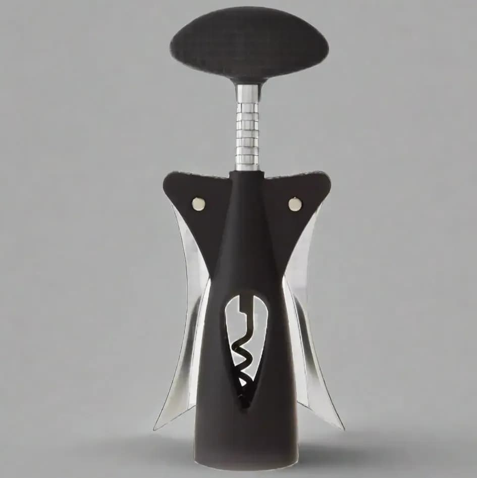 Stainless Steel Winged Corkscrew with Ergonomic Grip