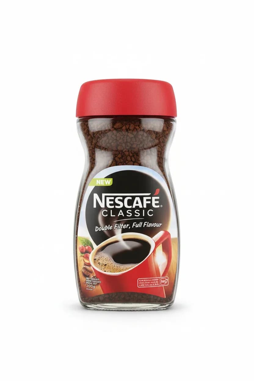 Nescafé Classic Instant Coffee – New Double Filter Full Flavour 200g