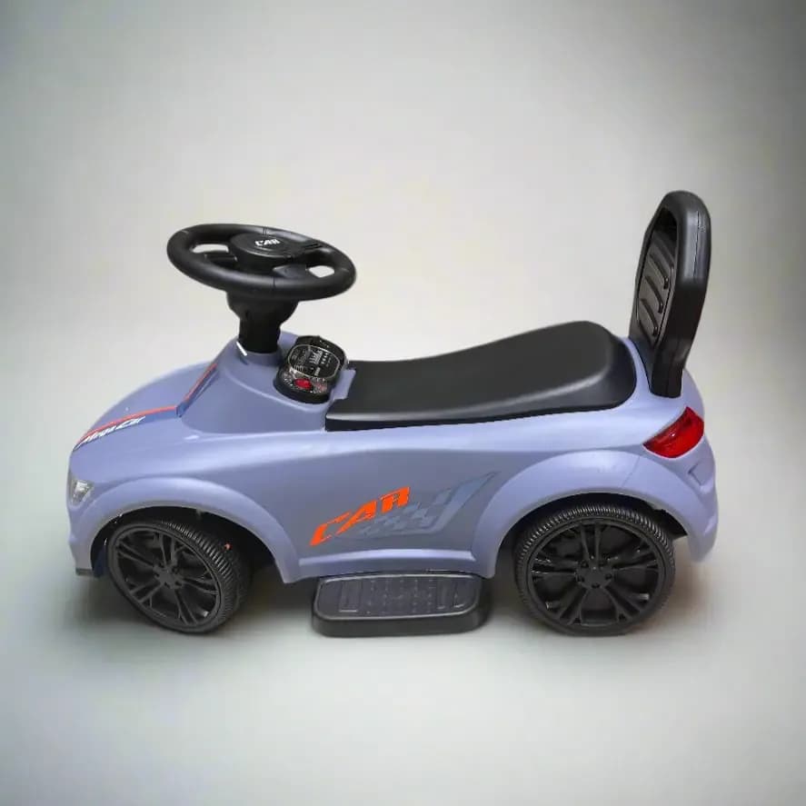 Gray CARR Ride-On Push Car for Kids