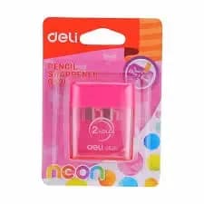Pink Deli Pencil 2 Holes Sharpener