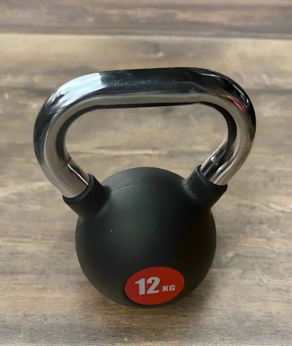 Skyland Rubber Coated Cast Iron Kettlebell with a weight of 12kg