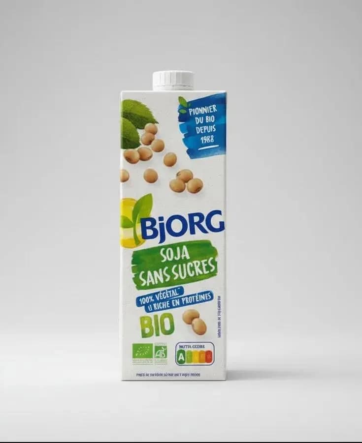 Bjorg Soya Sans Sucres Organic Sugar-Free Soy Drink 1L