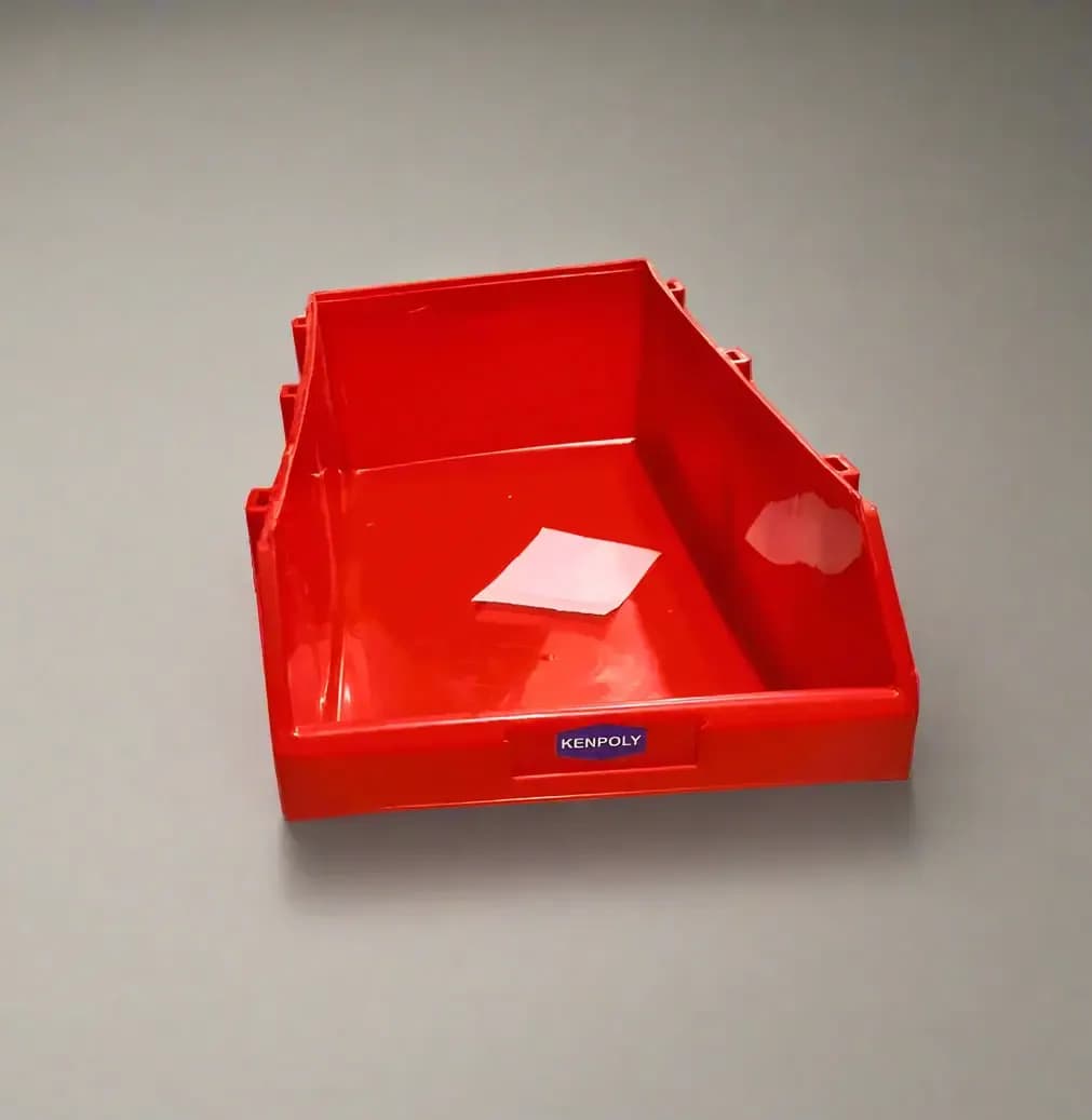 Red Kenpoly Plastic Storage Bin
