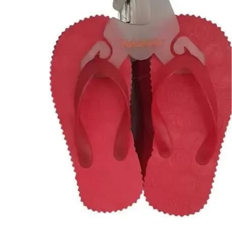 Patapata Red Rubber Slippers For Kids