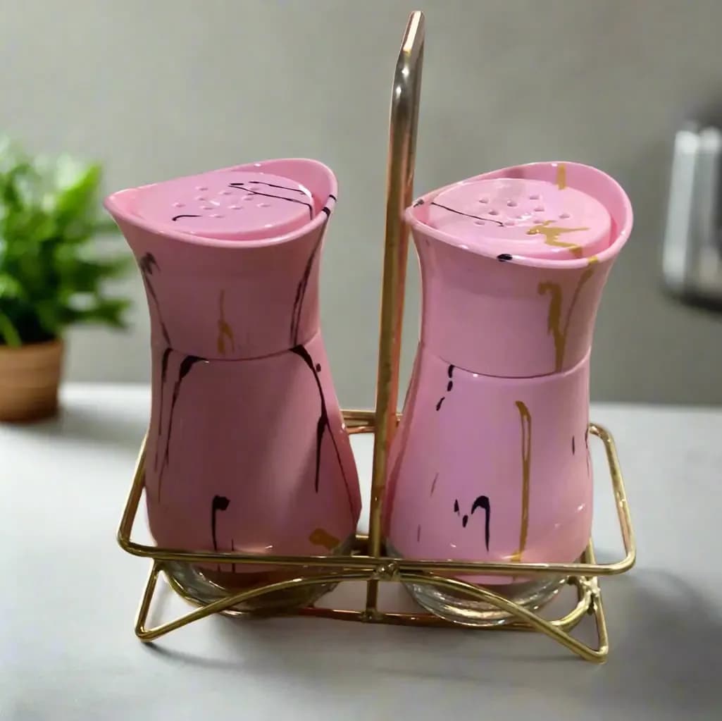 Pink Condiment Jar