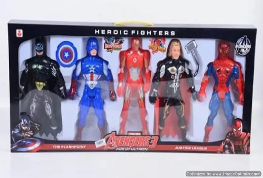 A Set of Super Heroes toy