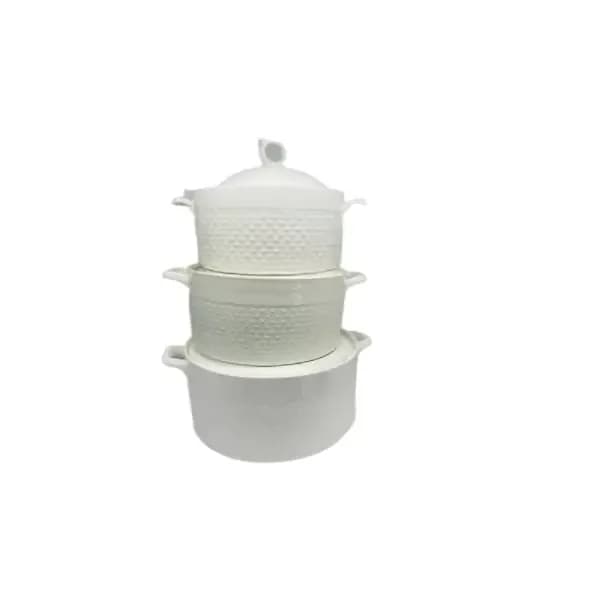 Set of Ceramic Soup Pots 3pcs