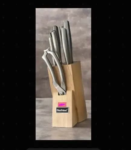 Haus Roland 8-Piece Knife Set with Wooden Block.