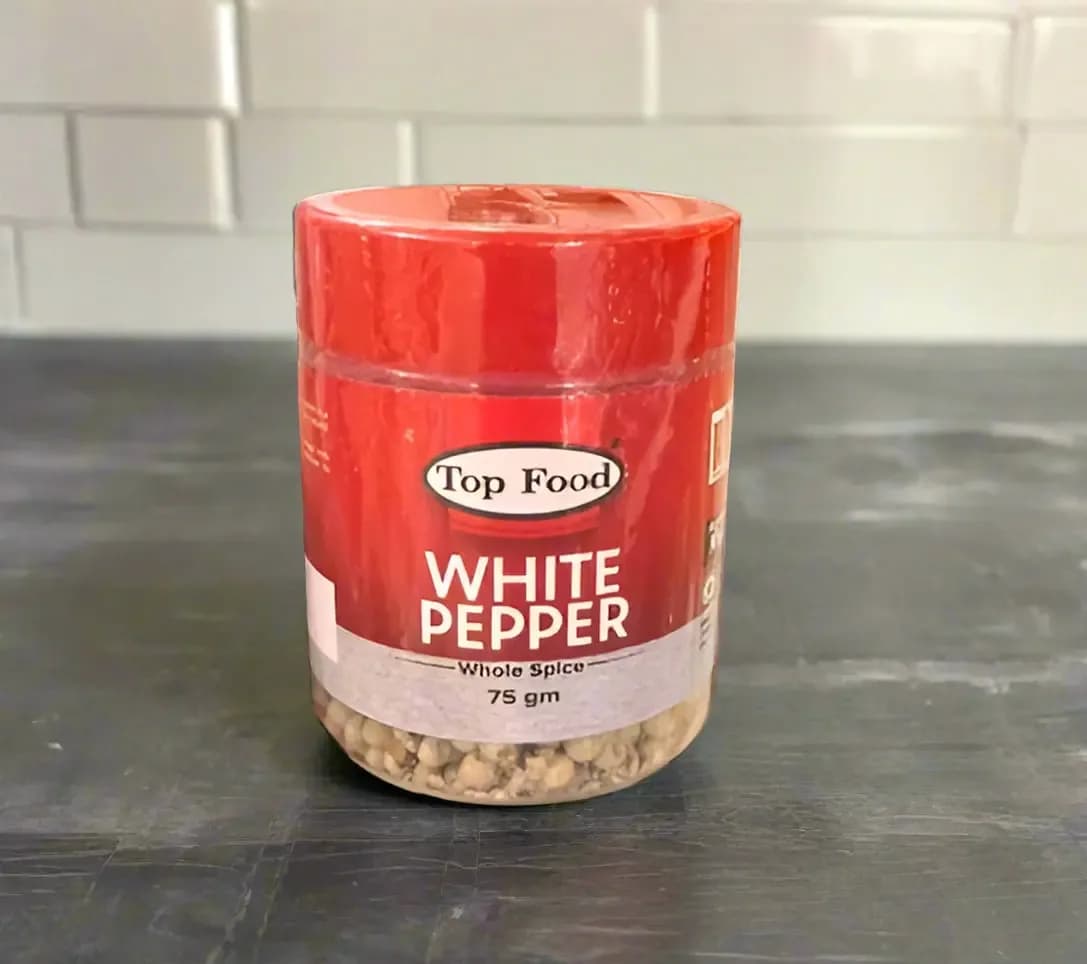 Top Food White Pepper Whole Spice 50G