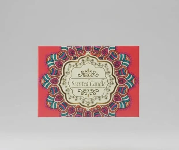 Scented Candle in Mandala Design Gift Box – Reusable Tin