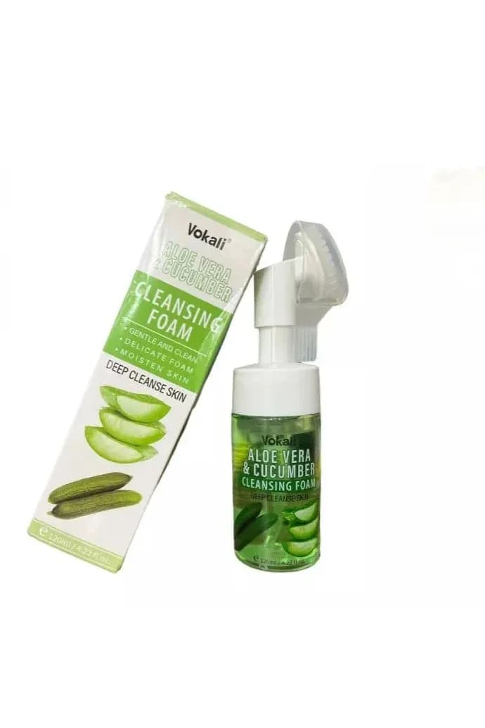 Vokali Aloevera & Cucumber Cleansing Foam, Refresh The Skin ,120ml