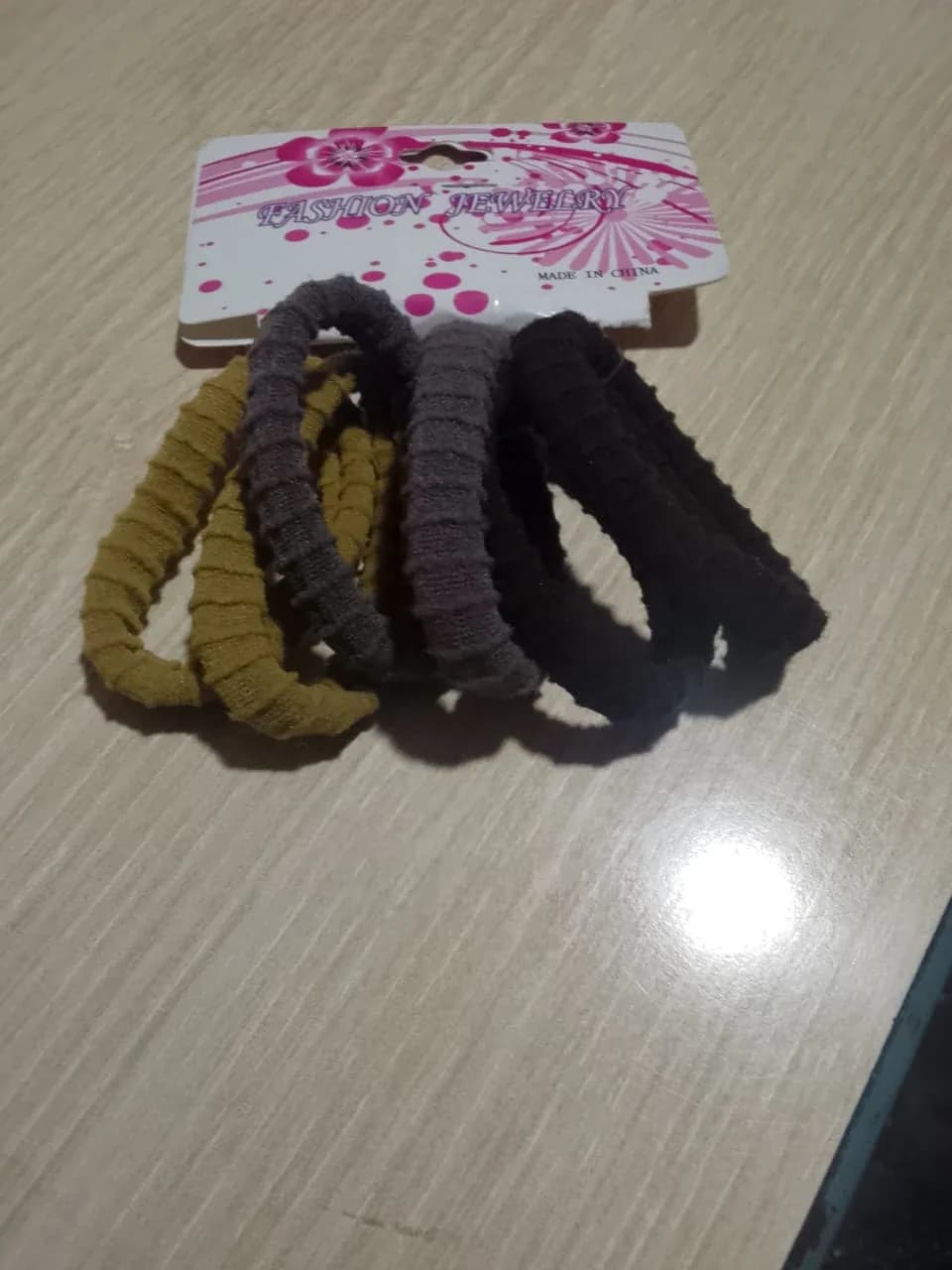 Elastic Ribbed Hair Ties Set