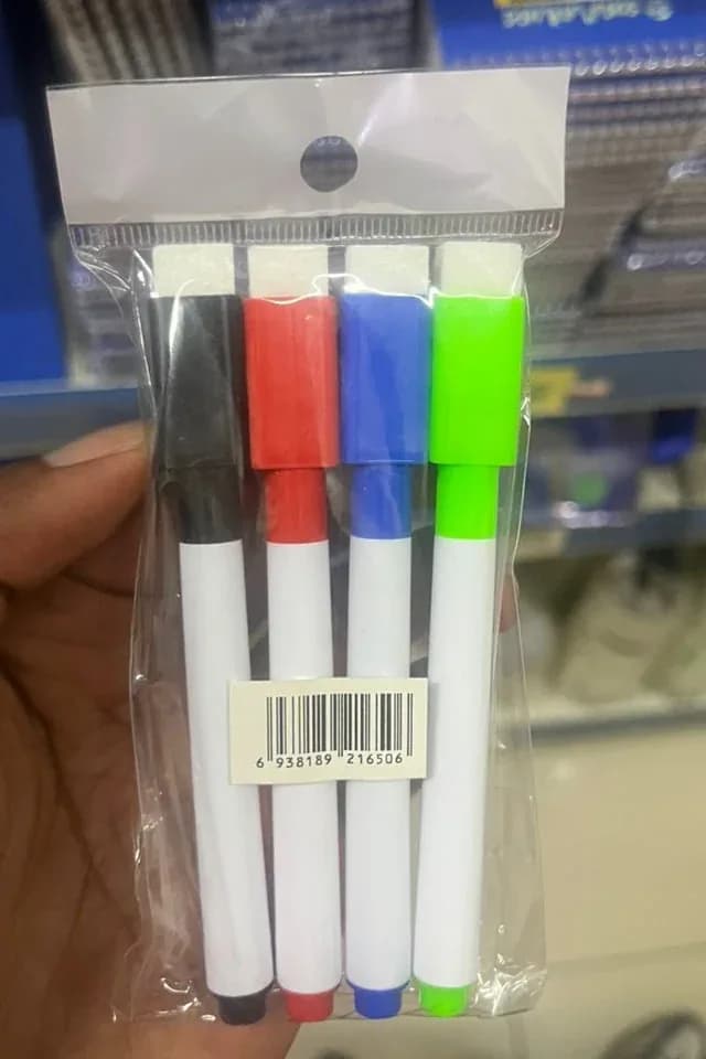 Mini Magnetic Whiteboard Markers 4-Pack