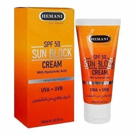 Hemani Sun Block Cream SPF 50 with Hyaluronic Acid