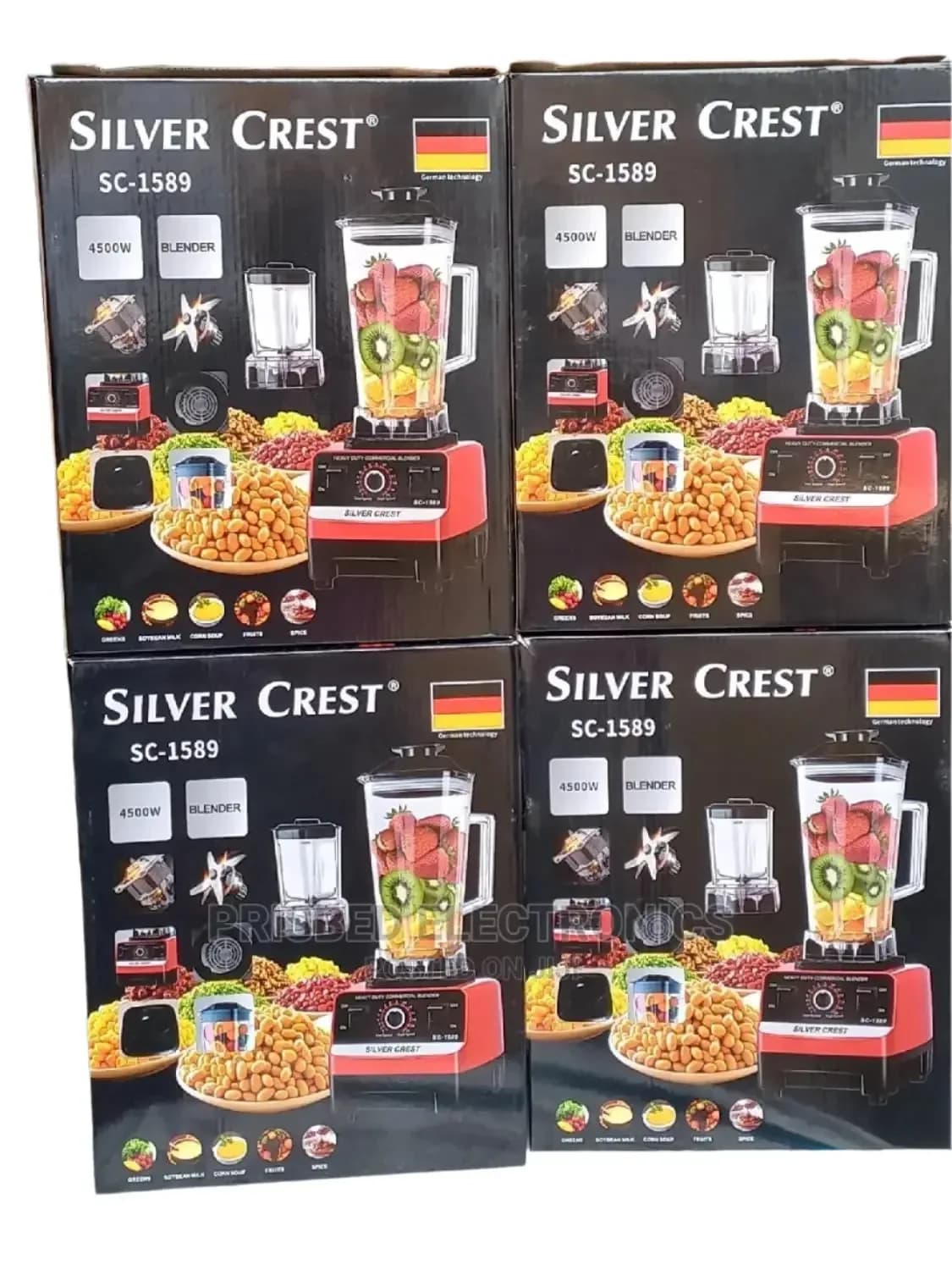 Silver Crest Multifunction Blender Robots Strong electric motor Capacity:4500W Capacity (kg): 2.5L