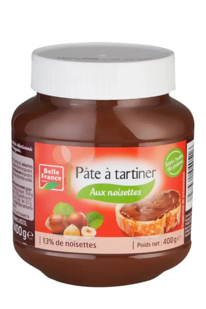 Belle France Hazelnut Spread (Pâtes à tartiner - Aux noisettes) 400g
