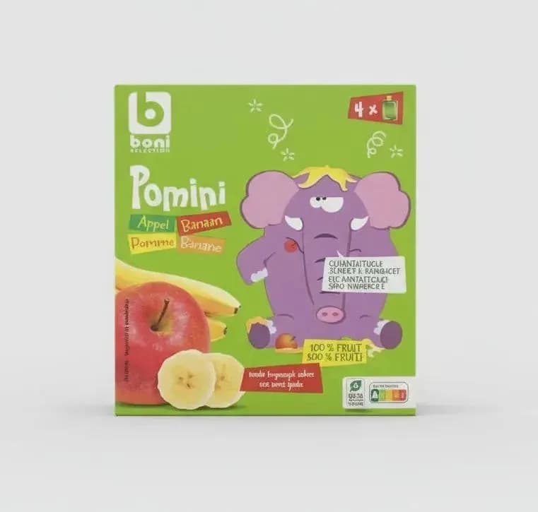 Boni Selection Pomini Compote Pomme et Banane 360g