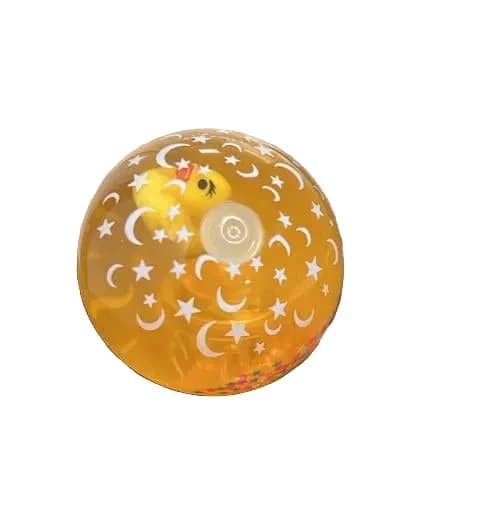 Floating Duck Bouncy Ball – Colorful Liquid & Star-Filled Fun