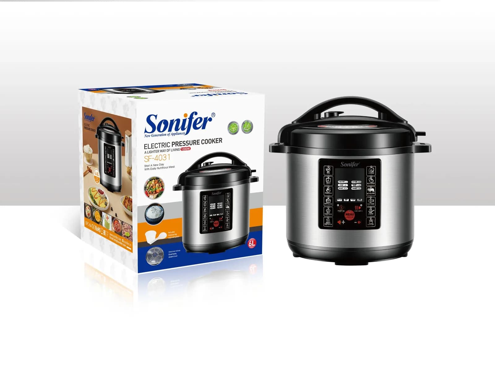 Sonifer Electric Pressure Cooker SF-4031 - 6L 1000W