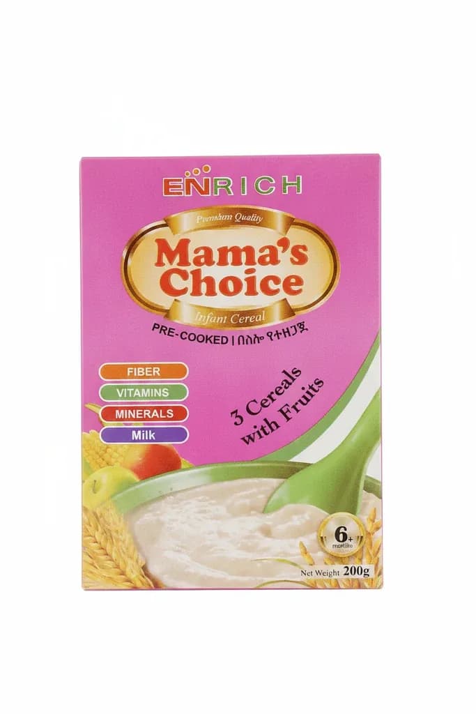 Enrich Mama’s Choice Infant Cereal (3 Cereals with Fruits)