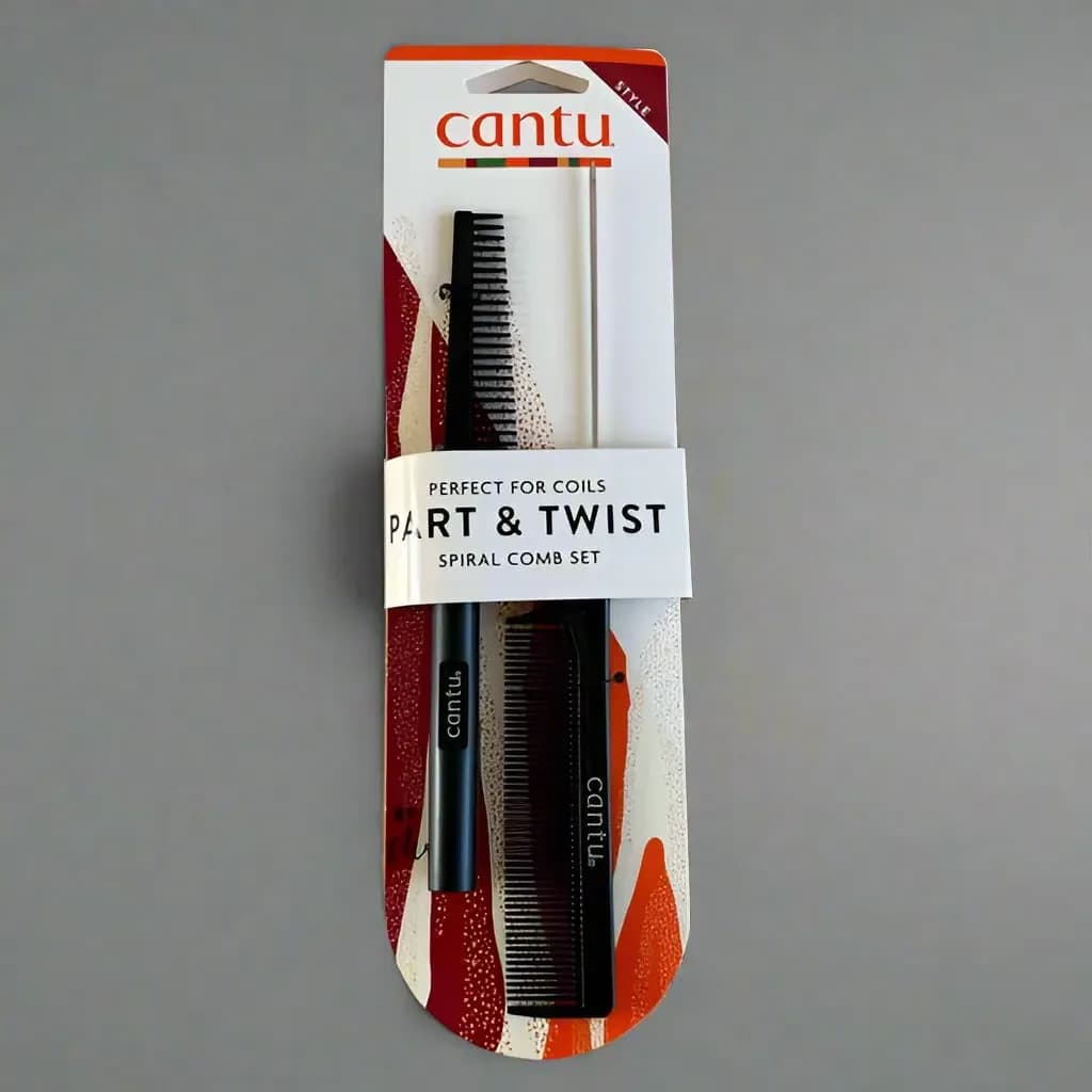 Cantu Part & Twist Spiral Comb Set - Perfect for Coils
