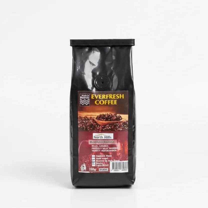 Everfresh Coffee North Hills Muhondo Rwanda Roast beans And poudre 250gr