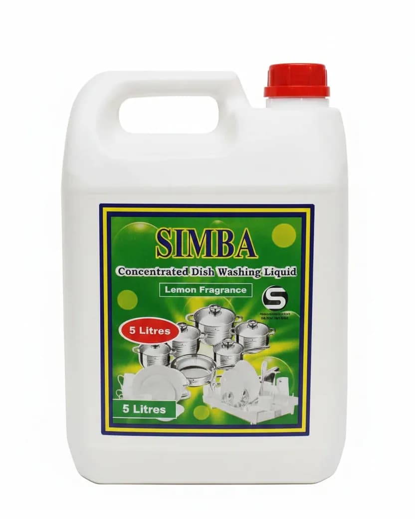 Simba Concentrated Dish Washing Liquid (Lemon Fragrance) 5L