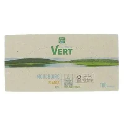Le Réflexe Vert Mouchoirs 100pcs White