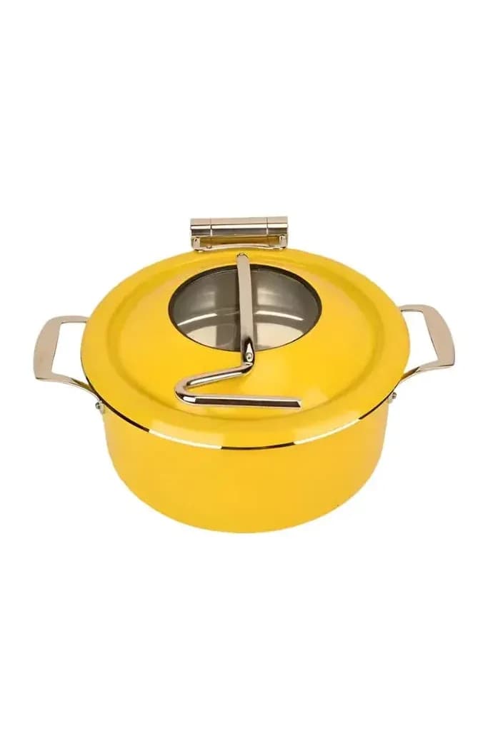 Round Roll Chafing Dish Food Warmer Induction Warming Container for Chafing Dish