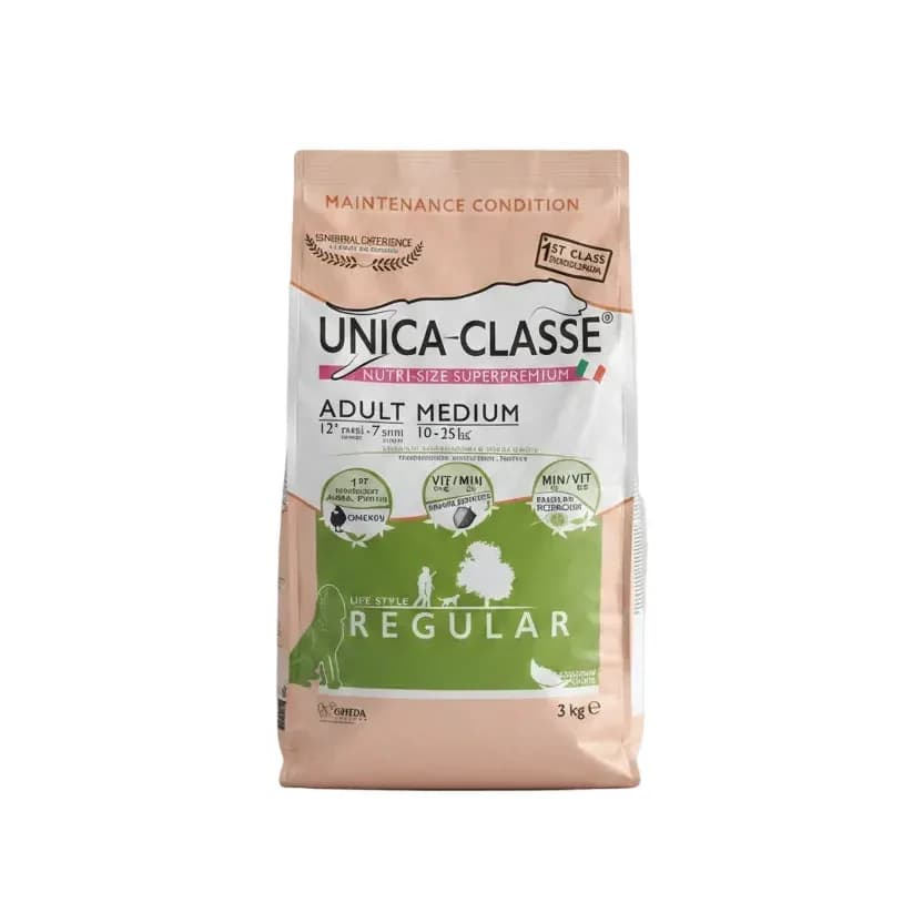 Unica Classe Adult Medium Dog Food Regular 3KG