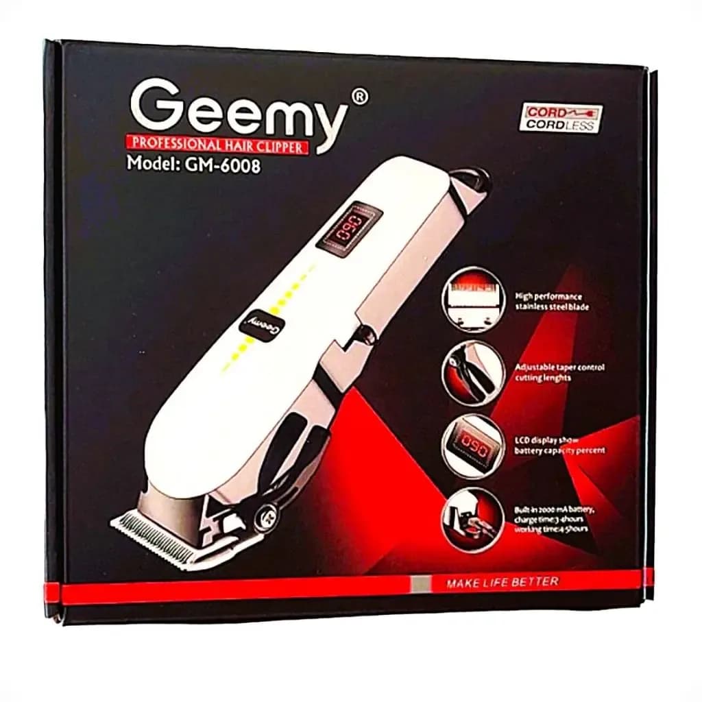 Geemy Professional Cord/Cordless Hair Clipper GM-6008