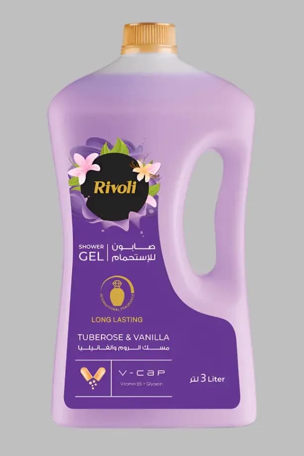 Rivoli Shower Gel Tuberose and Vanilla Perfume 3L