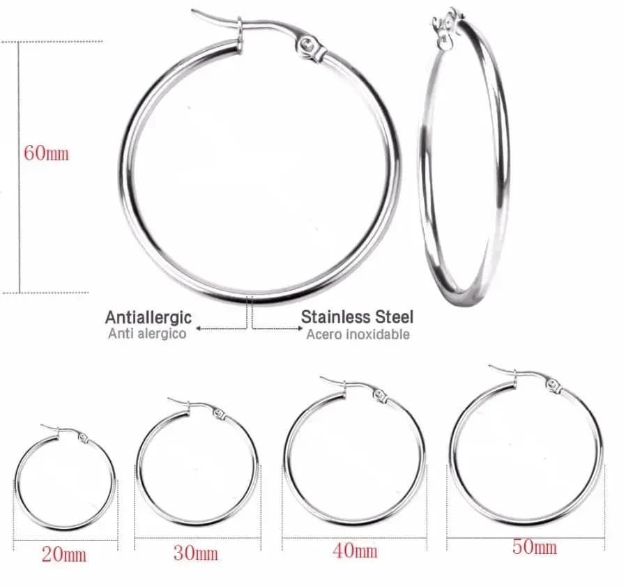 Circle Silver Earrings