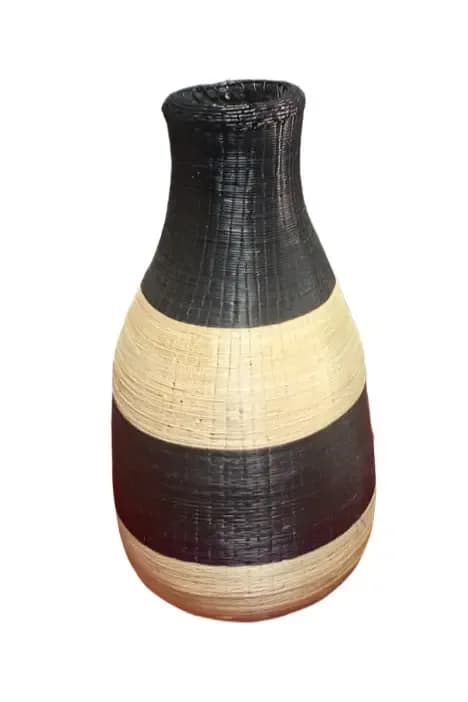 Traditional Rwandan woven basket